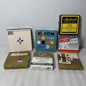 Vintage Nikon & Others boxes ONLY No filter Set Of 7